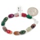 Certified Authentic Navajo .925 Sterling Silver Natural Multicolor Stones Native American Bracelet 13038-20