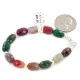 Certified Authentic Navajo .925 Sterling Silver Natural Multicolor Stones Native American Bracelet 13038-20 Certified Authentic Navajo .925 Sterling Silver Natural Multicolor Stones Native American Bracelet 13038-20