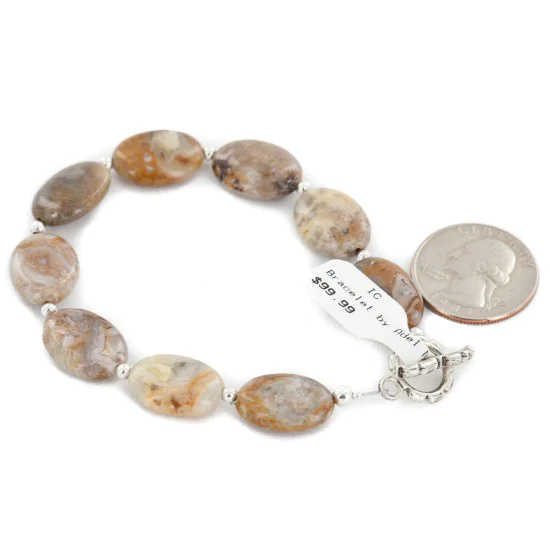 Nickel Certified Authentic Navajo Natural Jasper Native American Bracelet 13043-5 Nickel Certified Authentic Navajo Natural Jasper Native American Bracelet 13043-5