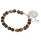 Certified Authentic Navajo .925 Sterling Silver Natural Tigers Eye Native American Bracelet 13039-2