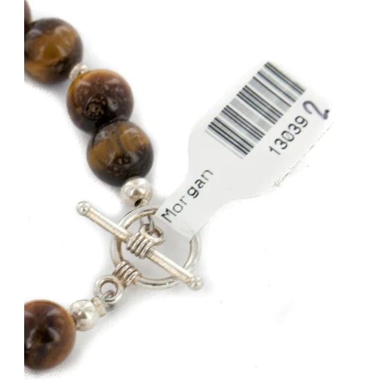 Certified Authentic Navajo .925 Sterling Silver Natural Tigers Eye Native American Bracelet 13039-2 Certified Authentic Navajo .925 Sterling Silver Natural Tigers Eye Native American Bracelet 13039-2