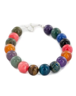 Certified Authentic Navajo .925 Sterling Silver Natural Carnelian Tigers Eye Amethyst Jade Native American Bracelet 13038-21 Certified Authentic Navajo .925 Sterling Silver Natural Carnelian Tigers Eye Amethyst Jade Native American Bracelet 13038-21