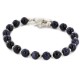 Certified Authentic Navajo Nickel Natural Purple Goldstone Native American Bracelet 13039-15 Certified Authentic Navajo Nickel Natural Purple Goldstone Native American Bracelet 13039-15