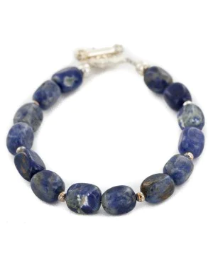 Certified Authentic Nickel Navajo Natural Lapis Native American Bracelet 13039-13 Certified Authentic Nickel Navajo Natural Lapis Native American Bracelet 13039-13