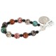 Certified Authentic Navajo Nickel Natural Black Onyx Multicolor Stones Native American Bracelet 13035-7 Certified Authentic Navajo Nickel Natural Black Onyx Multicolor Stones Native American Bracelet 13035-7