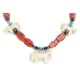 Horse Certified Authentic Navajo .925 Sterling Silver Bone Natural Turquoise Coral Hematite Native American Necklace 17090 Horse Certified Authentic Navajo .925 Sterling Silver Bone Natural Turquoise Coral Hematite Native American Necklace 17090