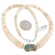 Certified Authentic Navajo .925 Sterling Silver Natural Graduated Melon Shell Turquoise Native American Necklace 7501013-2 Certified Authentic Navajo .925 Sterling Silver Natural Graduated Melon Shell Turquoise Native American Necklace 7501013-2