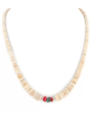 Certified Authentic Navajo .925 Sterling Silver Natural Graduated Melon Shell Turquoise Coral Native American Necklace 7501014-1 Certified Authentic Navajo .925 Sterling Silver Natural Graduated Melon Shell Turquoise Coral Native American Necklace 7501014-1