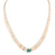 Certified Authentic Navajo .925 Sterling Silver Natural Graduated Melon Shell Turquoise Native American Necklace 7501014-2 Certified Authentic Navajo .925 Sterling Silver Natural Graduated Melon Shell Turquoise Native American Necklace 7501014-2