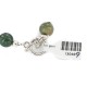 Certified Authentic Navajo Nickel Natural Green Jasper Native American Bracelet 13048-9