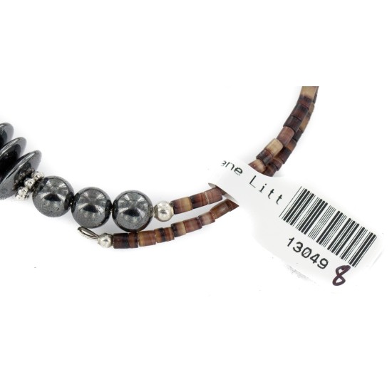 Navajo Natural Hematite Heishi Adjustable Wrap Bracelet NB160131221959 Navajo Natural Hematite Heishi Adjustable Wrap Bracelet NB160131221959