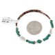 Certified Authentic Navajo Natural Turquoise Heishi Adjustable Wrap Native American Bracelet 13049-16