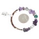 Certified Authentic Heart Navajo Natural Turquoise Amethyst Heishi Adjustable Wrap Native American Bracelet 13049-15 Certified Authentic Heart Navajo Natural Turquoise Amethyst Heishi Adjustable Wrap Native American Bracelet 13049-15