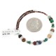 Certified Authentic Navajo Natural Turquoise Malachite Quartz Heishi Adjustable Wrap Native American Bracelet 13049-17 Certified Authentic Navajo Natural Turquoise Malachite Quartz Heishi Adjustable Wrap Native American Bracelet 13049-17