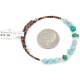 Certified Authentic Navajo Natural Turquoise Blue Quartz Heishi Adjustable Wrap Native American Bracelet 13049-2 Certified Authentic Navajo Natural Turquoise Blue Quartz Heishi Adjustable Wrap Native American Bracelet 13049-2