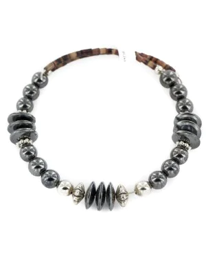 Navajo Natural Hematite Heishi Adjustable Wrap Bracelet NB160131221959 Navajo Natural Hematite Heishi Adjustable Wrap Bracelet NB160131221959