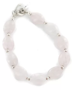 Certified Authentic Navajo Nickel Natural Pink Quartz Native American Bracelet 13048-5 Certified Authentic Navajo Nickel Natural Pink Quartz Native American Bracelet 13048-5