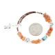 Certified Authentic Navajo Natural Turquoise Agate Heishi Adjustable Wrap Native American Bracelet 13037-11 Certified Authentic Navajo Natural Turquoise Agate Heishi Adjustable Wrap Native American Bracelet 13037-11