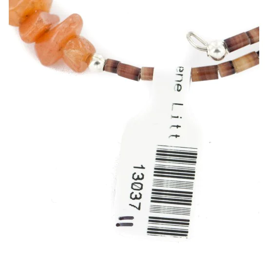 Certified Authentic Navajo Natural Turquoise Agate Heishi Adjustable Wrap Native American Bracelet 13037-11 Certified Authentic Navajo Natural Turquoise Agate Heishi Adjustable Wrap Native American Bracelet 13037-11