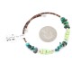 Certified Authentic Navajo Natural Turquoise Gaspeite Heishi Adjustable Wrap Native American Bracelet 13037-7 Certified Authentic Navajo Natural Turquoise Gaspeite Heishi Adjustable Wrap Native American Bracelet 13037-7
