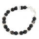 Certified Authentic .925 Sterling Silver Navajo Natural Black Agate Native American Bracelet 13040-3 Certified Authentic .925 Sterling Silver Navajo Natural Black Agate Native American Bracelet 13040-3