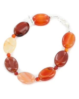 Certified Authentic .925 Sterling Silver Navajo Natural Carnelian Native American Bracelet 13040-9 Certified Authentic .925 Sterling Silver Navajo Natural Carnelian Native American Bracelet 13040-9