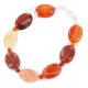 Certified Authentic .925 Sterling Silver Navajo Natural Carnelian Native American Bracelet 13040-9