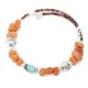 Certified Authentic Navajo Natural Turquoise Agate Heishi Adjustable Wrap Native American Bracelet 13037-11 Certified Authentic Navajo Natural Turquoise Agate Heishi Adjustable Wrap Native American Bracelet 13037-11