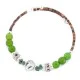 Certified Authentic Navajo Natural Turquoise Green Quartz Heishi Adjustable Wrap Native American Bracelet 13037-1 Certified Authentic Navajo Natural Turquoise Green Quartz Heishi Adjustable Wrap Native American Bracelet 13037-1