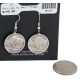 Vintage Style Old Certified Authentic Buffalo Nickel Coin Certified Authentic Navajo .925 Sterling Silver Native American Earrings 18176