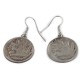 Vintage Style Old Certified Authentic Buffalo Nickel Coin Certified Authentic Navajo .925 Sterling Silver Native American Earrings 18176