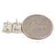 Handmade Kachina Certified Authentic Hopi .925 Sterling Silver Stud Native American Earrings 12854-4 All Products NB160208081747 12854-4 (by LomaSiiva)