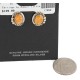 Handmade Navajo Certified Authentic .925 Sterling Silver Spiny Oyster Native American Stud Earrings 17959