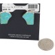 Certified Authentic Navajo .925 Sterling Silver Turquoise Native American Clip Earrings 17950