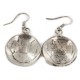 Vintage Style OLD Certified Authentic Buffalo Nickel Coin Certified Authentic Navajo .925 Sterling Silver Native American Earrings 18179