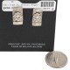 Handmade .925 Sterling Silver Certified Authentic Navajo Native American Earrings 18177-1