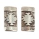 .925 Sterling Silver Handmade Certified Authentic Navajo Native American Earrings 18177-2