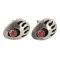 Handmade Bear Paw Certified Authentic Turtle .925 Sterling Silver Coral Native American Stud Earrings 18185-6
