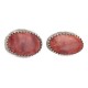 Handmade Certified Authentic Navajo .925 Sterling Silver Spiny Oyster Native American Stud Earrings 18185-4