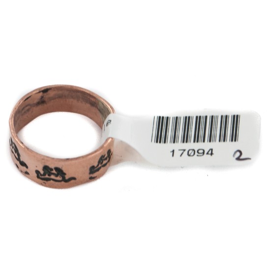 Certified Authentic Handmade Horse Navajo Native American Pure Copper Ring 17094-2 Certified Authentic Handmade Horse Navajo Native American Pure Copper Ring 17094-2