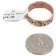 Certified Authentic Handmade Bear Navajo Native American Pure Copper Ring 17091-12 Certified Authentic Handmade Bear Navajo Native American Pure Copper Ring 17091-12