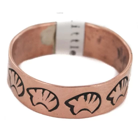 Certified Authentic Handmade Bear Navajo Native American Pure Copper Ring 17091-12 Certified Authentic Handmade Bear Navajo Native American Pure Copper Ring 17091-12
