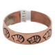 Certified Authentic Handmade Bear Navajo Native American Pure Copper Ring 17091-14