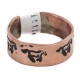 Certified Authentic Handmade Horse Navajo Native American Pure Copper Ring 17094-2 Certified Authentic Handmade Horse Navajo Native American Pure Copper Ring 17094-2