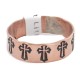 Cross Handmade Certified Authentic Navajo Native American Pure Copper Ring 17091-8
