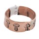 Handmade Certified Authentic Cross Navajo Native American Pure Copper Ring 17092-2