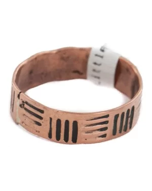 Handmade Certified Authentic Navajo Native American Pure Copper Ring Size 12 1/4 17091-4 Handmade Certified Authentic Navajo Native American Pure Copper Ring Size 12 1/4 17091-4