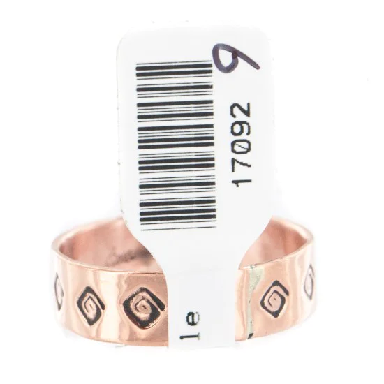 Navajo Handmade Certified Authentic Navajo Pure Copper Native American Ring 17092-9 Navajo Handmade Certified Authentic Navajo Pure Copper Native American Ring 17092-9