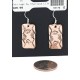 Handmade Certified Authentic Bear Navajo Pure Copper Native American Dangle Earrings 18170-3