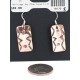 Handmade Certified Authentic Pure Copper Navajo Native American Dangle Earrings 18170-8